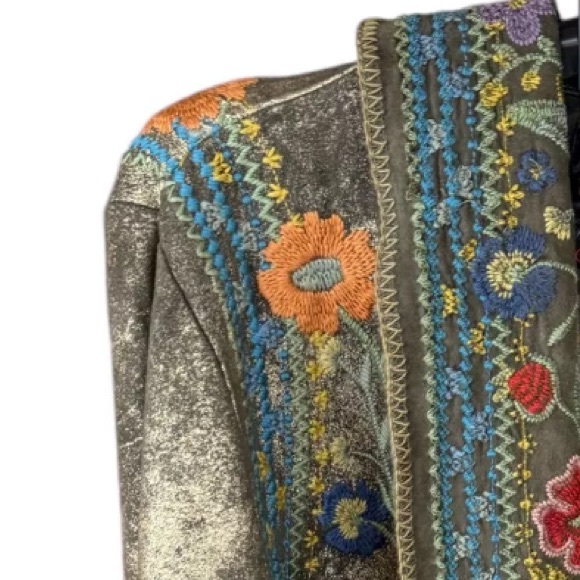 Johnny Was Biya Zaza Metallic Hoodie/Jacket NWT extremely rare - Picture 13 of 16